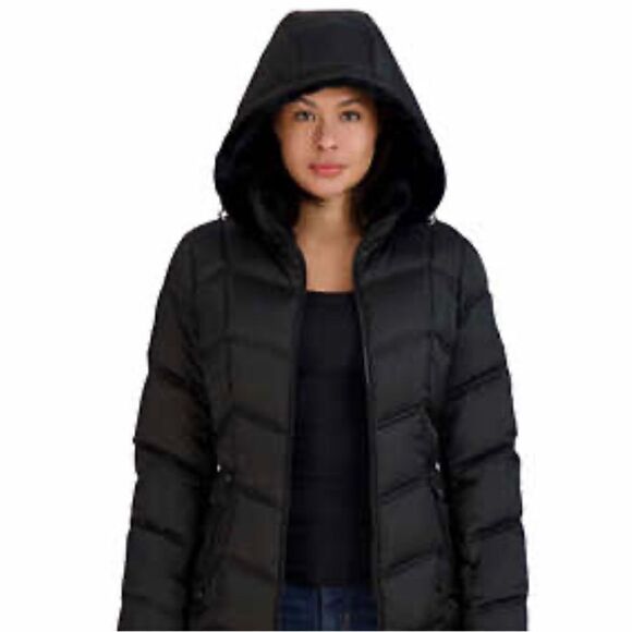 Nautica SHORT PUFFER JACKET WITH REMOVABLE HOOD - Picture 1 of 8